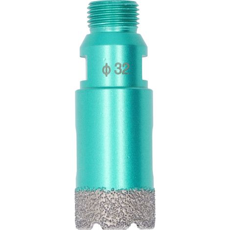 Foret diamant trépan 32mm 1/2BSP pour carrelage verre granit marbre porcelaine béton (1/5)