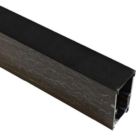 TrAdE Shop Traesio - Binario Lineare Esterno In Alluminio Nero Per Track Lights Magnetiche Dc 48v 2mt Gf-3-2m - (1/5)