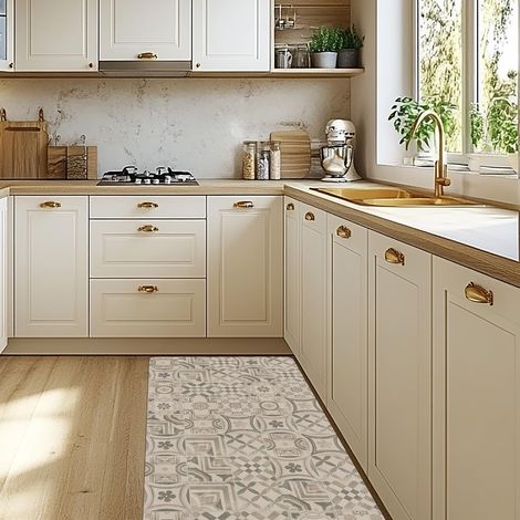 CREARREDA Tappeto Cucina Mordibo Antiscivolo Lavabile Antimacchia, Passatoia Cucina Assorbente Made in Italy, Runner Cucina Tappetino Multiuso in Gomma Porosa Ideale per Ingresso, Bagno e Doccia (1/4)