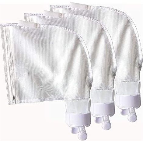 Lot de 3 sacs de rechange en maille nylon avec fermeture éclair – Compatibles Polaris 280/480 – Sacs filtrants multifonctions K13/K16