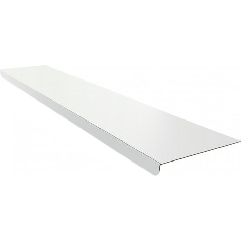 Rebord de fenêtre intérieur en alu 15/10ème - 1,40 m - 100mm - RAL9010 - ALUHOME