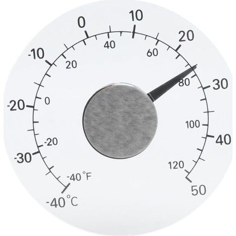 Thermomètre extérieur adhésif transparent et étanche pour portes et fenêtres Thermomètre pour maisons de ferme (1/4)