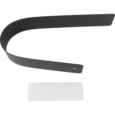[Contenedor de almacenamiento multifuncional] - [Soporte de inodoro de pared] [Ahorro de espacio] [Diseño elegante] [Hierro] [Fácil instalación] [No requiere perforación] [Para baños] - Negro (1 pieza (1/5)