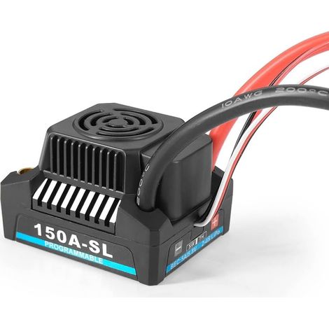 ContrôLeur de Vitesse éLectronique Sans Balais 150A (ESC) pour Voiture pour PièCes de Voiture 1/8 RC (1/5)