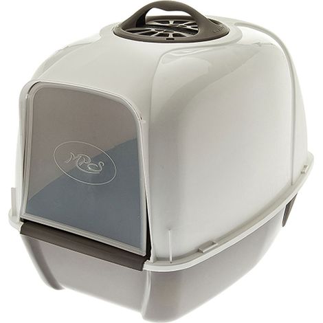 Lettiera chiusa Pixi con porta basculante per gatti