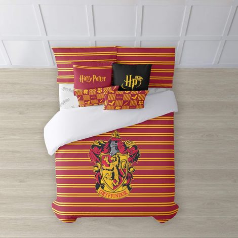 Housse De Couette Modèle Gryffindor Shield Avec Boutons En 100 % Coton Biologique Et Peigné Pour Lit 135/140 (220 X 240 Cm) (1/5)