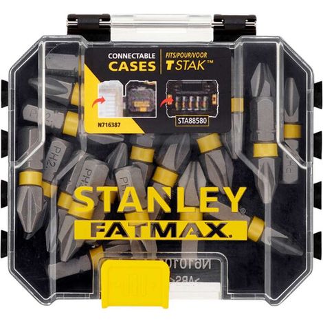 Lot de 20 embouts de tournevis PH2 25mm STANLEY STA88569-XJ (1/4)