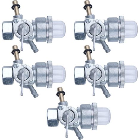 Emballage de 5 Robinets Valve Réservoir de Carburant pour Honda G100 G150 G200 G300 G400 Filetage Moteur 14x1mm (1/5)