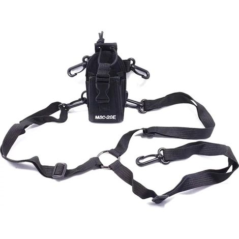 Compatible with Motorola walkie-talkies, universal leather case MSC-20E, belt clip for chest/back wearing. (1/5)