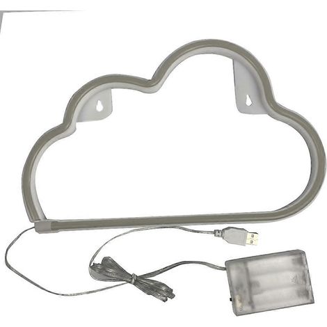 Lampes LED de modélisation, décoration de chambre, néon haute luminosité, suspensions lumineuses en forme de nuage (1/5)