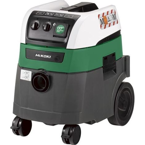 Hikoki – Aspirateur professionnel eau et poussières 1200W – Capacité 25L – Dépression 25 kPa – Prise intégrée pour outils jusqu'à 2000W (1/3)