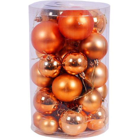 30tlg. Weihnachtskugeln orange Ø 4/5/6/7cm-MYW99830-Orange (1/4)