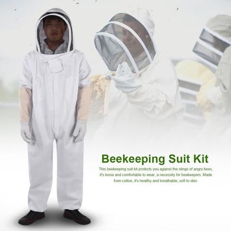 Professionelle Bienen-Schutzkombination - Imkerhandschuhe Schutzkleidung (XL)