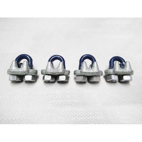 x4, 5/16" US FED Spec Wire Rope Grips - 8MM Bulldog Cip U Bolt FF-C-450 (1/2)