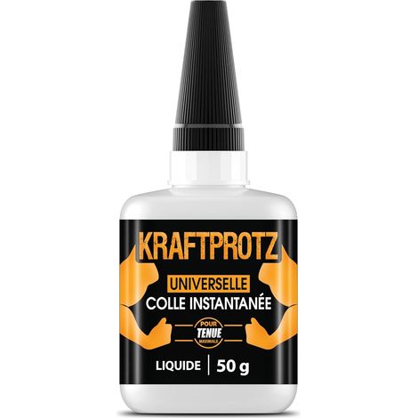Colle liquide extra forte 50g - super glue fluide pour réparations précises & fissures capillaires - transparente, résistante à l’eau & à la chaleur - colle métal, plastique, bois, verre - (1/5)