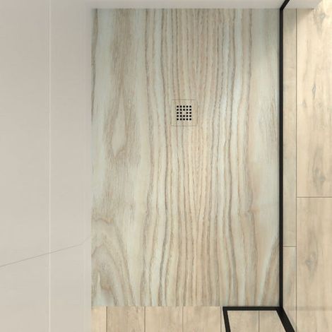 Plato de ducha Cuarzo 80x150cm Gris Cemento Ral-7040 (1/3)