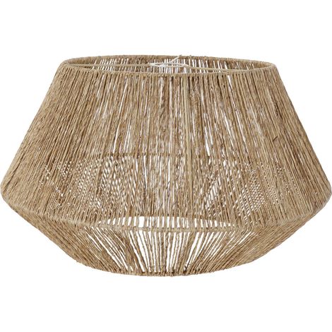 Pantalla Yute Metal 49X49X28 Natural LA192008 (1/3)