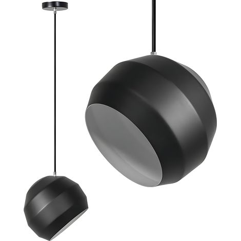 LAMPADA A SOSPENSIONE APP381-1CP NERO 1-PUNTI LUCE E27 25X25X20,5CM REGOLABILE