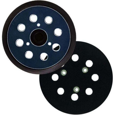 Pack of 2 abrasive pads for 8-hole 125mm orbital sander Compatible with Makita M9204 BO5030 BO5031 DBO180Z BO8041 DBO180RMJ BO5041 BO5010 BO50111 BO5012.