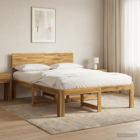 Cama doble con cabecero ROSTOCK Blanco 140 x 190 cm (1/5)