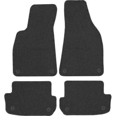 Tappetini dedicati per Audi A4 B6 B7 Cabrio dal 2002 al 2008 - EVA A NIDO D'APE NERI (1/5)