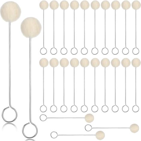 Lot de 25 pinceaux pour peinture en cuir, 12,3 cm (1/5)