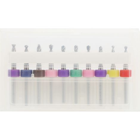 10 Forets PCB en carbure monobloc, jeu de mèches carbure pour cartes électroniques, perceuse à circuit imprimé, 10 pièces (1/5)