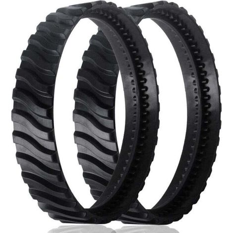 2 chenilles adaptables pour Zodiac MX6 MX8 MX9, pneus de Robot Nettoyeur Piscine Baracuda R0526100 (1/4)