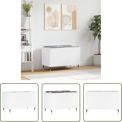 Maison Exclusive Plattenschrank Weiß 74,5x38x48 cm Holzwerkstoff (1/5)