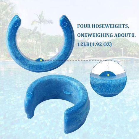 Contrepoids Pour Tuyau Robot Nettoyeur Piscine - Diamètre 6 Cm - Compatible Baracuda Et Kreepy Krauly - Lot De 4 (1/3)