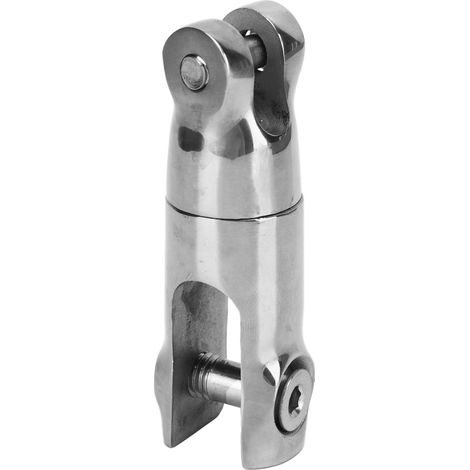Connecteur rotatif à double ancrage, acier inoxydable 316, connecteur d'amarrage multidirectionnel robuste, capacité de charge de 3200 lb, convient aux chaînes de 6 à 8 mm. (1/5)