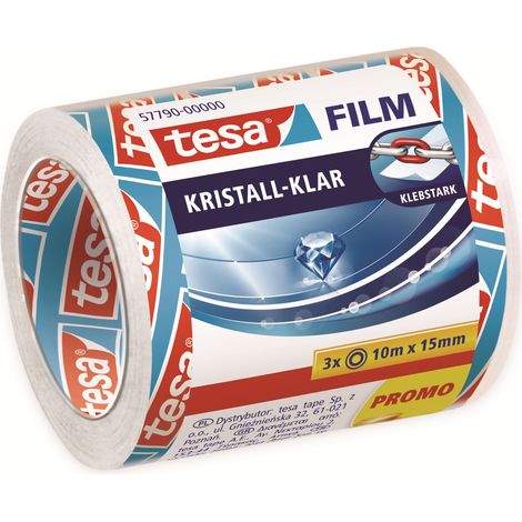 tesa 57790-00000-01 tesafilm kristall-klar Transparent (L x B) 10 m x 15 mm 3 St. (1/5)