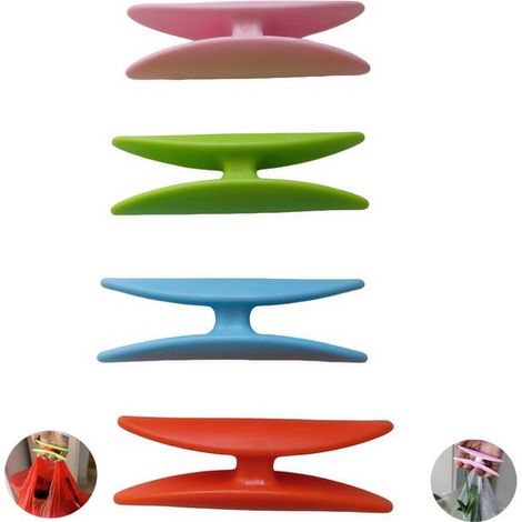 Confezione da 4 manici morbidi per borse della spesa, a mani libere, facili da trasportare, in plastica e per la spesa, porta borse della spesa resistente (1/5)