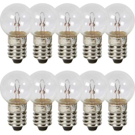 10x AMPOULE 6V 1.8W E10 A VISSER G14 CYCLOMOTEUR VELO FEU MOTO MOBYLETTE