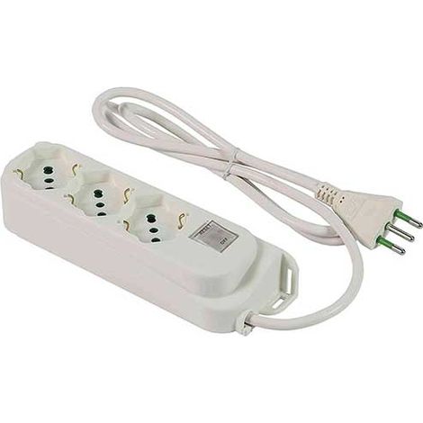 Multiprise 3X2Prt Sk Blanc Int Retail 474604 Fme (1/3)