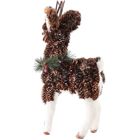 Exquisite Elch-Simulationsstatue als Weihnachtsdekoration für Schreibtischpartys und Fenster (1/4)