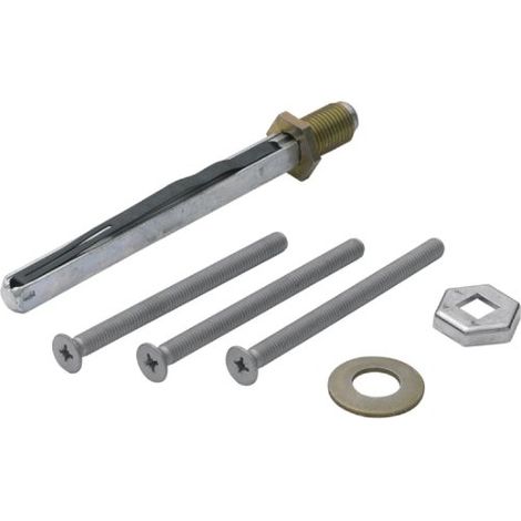 Kit de fixation M6 pour profil – anti-arrachement (Bouton/Poignée), 77–82 1 porte
