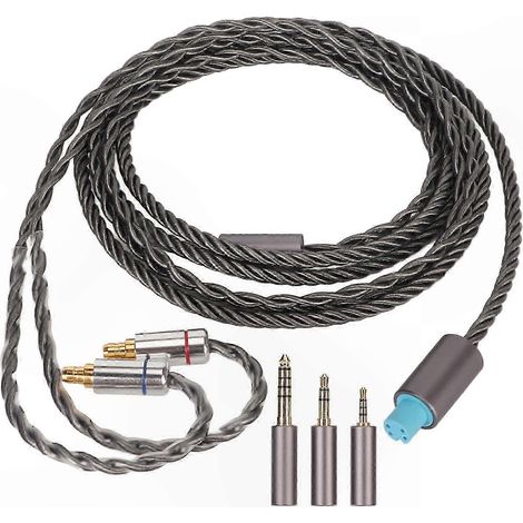 Câble de remplacement 2.5mm 3.5mm 4.4mm pour écouteurs IE500Pro, fil 1,2m, compatible IE100Pro et IE400Pro, fiche dorée, cordon de mise à niveau haute qualité (1/5)