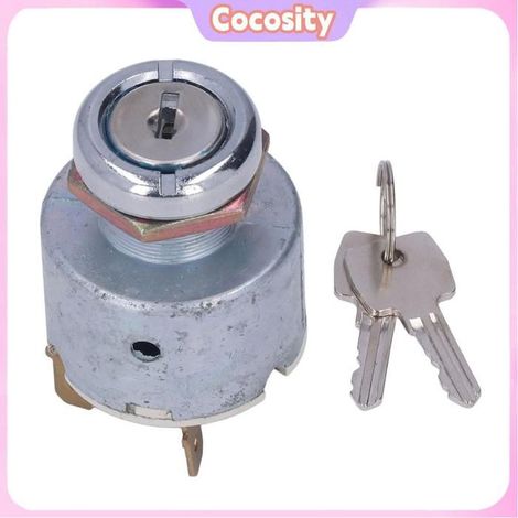 Cocosity Commutateur d'allumage Interrupteur D'allumage avec clé, 3 Bornes 3 Position, Key Interrupteur en outillage interrupteur (1/5)