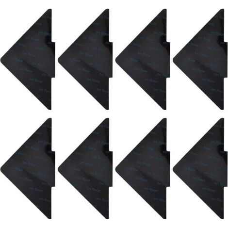 8 Pièces Anti Derapant Tapis Coins De Tapis Antidérapant Autoadhésifs Anti à Friser Et Antidérapant Réutilisables Antidérapant Tapis Anti-Dérapant Tapis Auto-Adhésif-10 10cm Triangle (N (1/4)