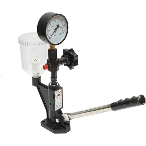 Tester per iniettori diesel 600 bar, adattatore M12, M14 con serbatoio da 1L (1/5)