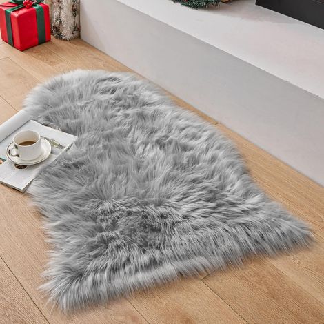 1 Tapis Faux Peau de Mouton,Soft Longhair,Décoratif Canapé,Salon,Chambre