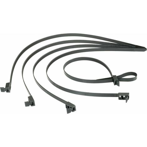 HellermannTyton 115-00030 SPEEDYTIE-HIRS-BK-V1 Serre-câble 750 mm 13 mm noir réouvrable, avec collier réouvrable, avec (1/5)