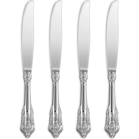 Superbe couteau de table, lot de 4, acier inoxydable 18/10, poli miroir (1/5)