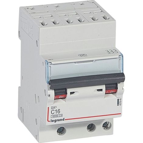 DX³ Disjoncteur 3P courbe C 16A 6kA/10kA Auto - LEG407845