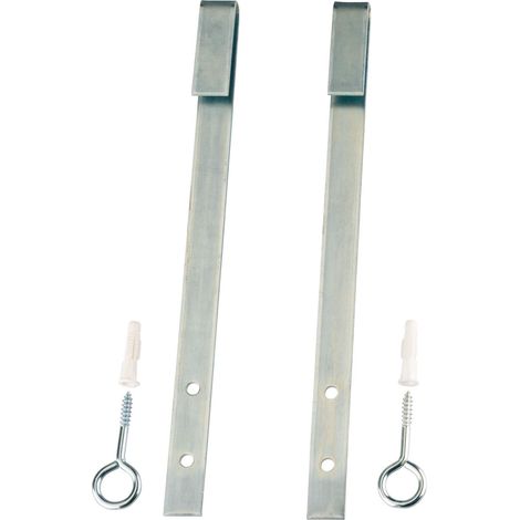 Verrou de sécurité pour soupirail galvanisé fer plat 20 x 2,5 mm longueur 300 mm (1/2)