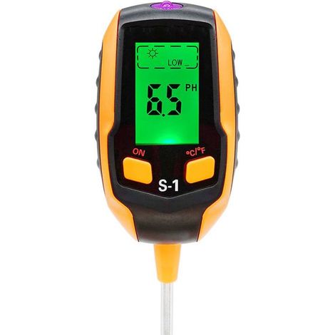 Appareil de test de sol cinq-en-un - Appareil de test PH - Compteur PH d'acidité et d'alcalinité - Humidimètre - Luxmètre (1/5)
