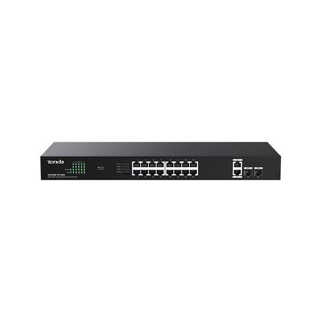 Tenda Switch Teg1120p-16-150w 18p Ge+2sfp Con 16p Poe 150w Power Consumption 30w Max. Poe Of Single Port