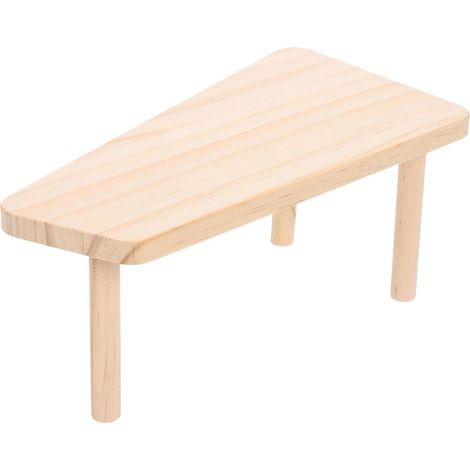 Plateforme de Repos en Bois pour Petits Animaux et Poulet, Surface Lisse sans Barbes, Forme Table, Décor de Cage et Terrarium (1/5)