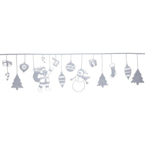 Cinta decorativa con motivos navideños de Papá Noel: 33,5 cm x 1,20 m - Feeric lights & christmas (1/3)